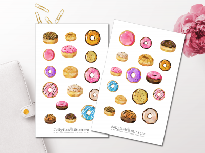 Donuts Sticker Set